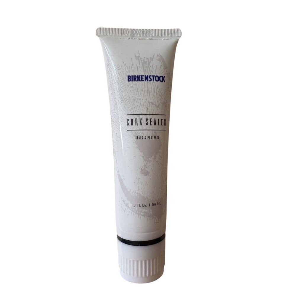 NIB Birkenstock Cork Sealer 3 Fl Oz Tube 89 ML Cream Lotion Shoes Protect Bottle